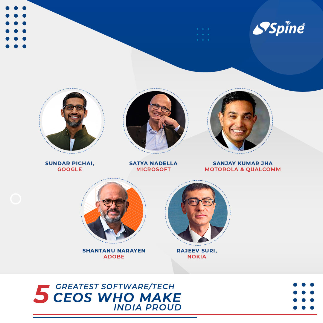 5 Greatest Software/Tech CEOs Who Make India Proud